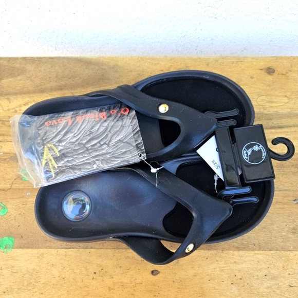 Hawaiian Jellys Ultra Comfort O'o Black Lava Unisex Sandals Women's Siz… - Picture 2 of 16